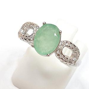 [블루케이] 엔틱 에메랄드 원석 반지240907-18