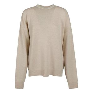 발렌시아가 여성 베이지 라운드넥 긴팔니트 721463T41249501