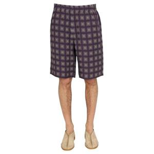 니들스 남성 퍼플 프린티드 버뮤다 쇼츠 KP088_ADOTOMBRE