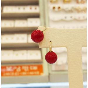 볼라레 세이브존01 14K산호8mm진주귀걸이 GE126