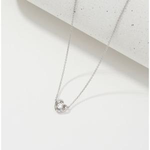 미니골드 14K [DIA-랩1부] 퓨어 하트 1부 다이아몬드 목걸이 NAAM4034L