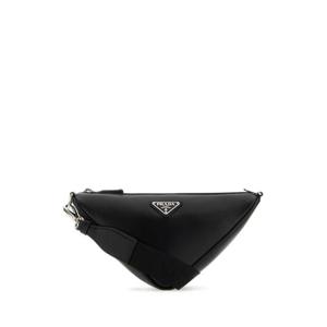 프라다 남성 블랙 Triangle 레더 벨트백 2VH155VOLO2DDJ F0002