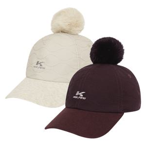 콜핑 여성 토끼털 등산 모자 겨울 보온 패딩 충전재 2384CK722W