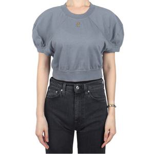 비비안웨스트우드 여성 풋볼 크롭 반팔티 스톤 1G01000A J001M P407