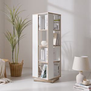 비앙스 VONI 자작엣지 슬림 회전책장 4단