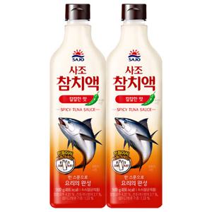 사조 참치액 칼칼한맛 900g 2개