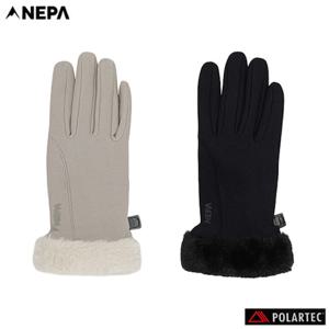 [네파][장갑 등산용품](7KF8118)_여성 가을겨울 아르테 폴라텍 파워스트레치 퍼장갑
