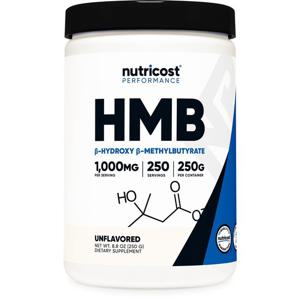 뉴트리코스트 HMB 파우더 B-하이드록시 B-메틸부티레이트 무향 -- 1000mg - 250인분