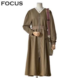 [포커스]  앞지퍼V넥원피스(FF3H7OP0093)