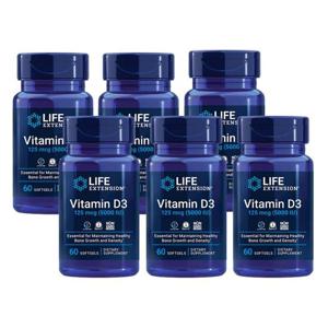 6개X  라이프익스텐션  비타민D3  5000IU  60소프트젤