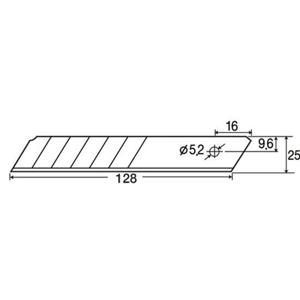 세신 커터칼 칼날 SB-CB25(SK5) 12묶음