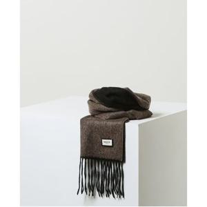 [헤지스ACC] 블랙 멜란지 캐시미어 머플러 HJMU4F701BK