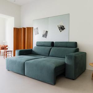 다채움가구 프레딕 3.5인용 전동 패브릭 모션소파_2,400 사이즈