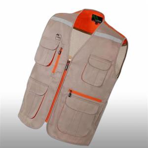 TC조끼 베이지  MK-126 아웃포켓 배색 MARK 산