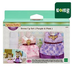 6020 타운 의상 퍼플&핑크 드레스 (엄마용, 소녀용) /실바니안패