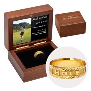 순금 골프반지 미니우드케이스 7.5g 대회우승기념