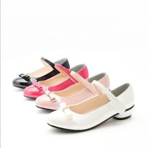 [레비스풋]마미트리 B리본 굽 유아동 베이비 주니어 여아 구두