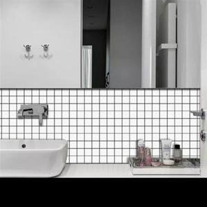 폼블럭 심플 체크무늬 시트지