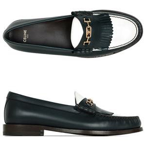 미세하자/셀린느 보틀그린 루코 트리오페 로퍼 340223289C 31BW