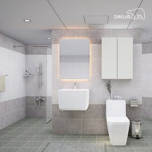 대림 바스&키친 코코카페 LED사각거울 거실욕실 리모델링(타일리뉴얼)