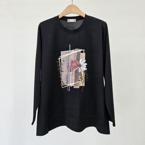 빅사이즈 409 플라워트리루즈핏긴팔티 DOLS719