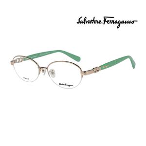 (국내당일발송) 페라가모 명품 안경테 SF2535A 717 반무테 티타늄 여자 안경
