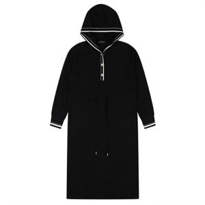 [코데즈컴바인] 라인 배색 후드 니트 원피스 (CJC-KO001W9)