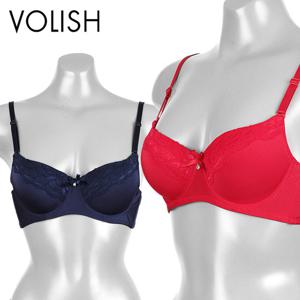 볼리쉬 플라워 레이스 여성 볼륨업 브라 2종 1021BR2