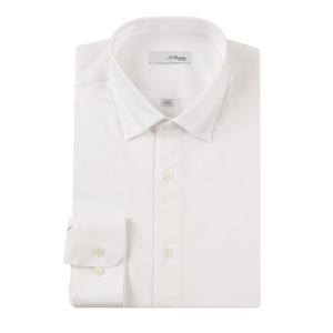 [에스티듀퐁(셔츠)]24FW 젊은감성의 화이트 피치가공 TR스트래치 캐쥬얼셔츠 SE4FM21LS345SWH