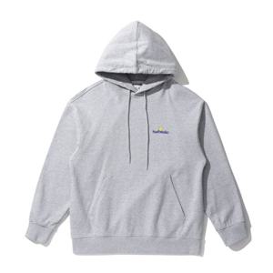 [커스텀멜로우][커스텀멜로우] 새드스마일 베이직 로고 후드 티셔츠 CQTAX23221GYX LB