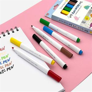 6색 워터 매직펜 세트 필기 문구