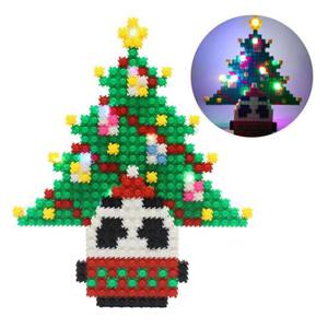 툭툭블럭 크리스마스 무드등_판디 트리 펜꽂이