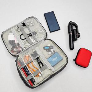 [라일리] Rly 2단 대용량 전자기기 파우치 여행용파우치 블랙