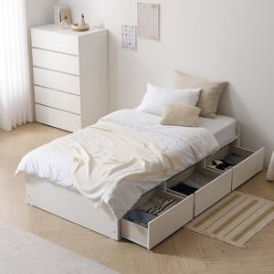 마르체 리움 서랍 무헤드 미니싱글 침대+본넬매트리스 BKC774C (착불)