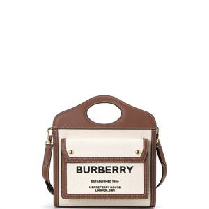 버버리 미니포켓 토트 23 내추럴 몰트브라운 8039361