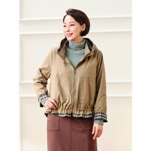 [마담엘레강스] 로렌 체크배색 트렌치 N243JP71