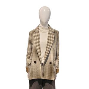 [페이지플린]체크배색 더블 테일러드카라 자켓(F4CJK018A)