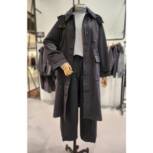 [코데즈컴바인](CJC-JP509W9Z)  코듀로이 배색 후드탈착 롱야상