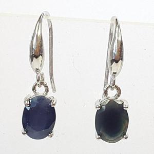 [블루케이] 실버925블랙밀크오팔 원석귀걸이240917-08