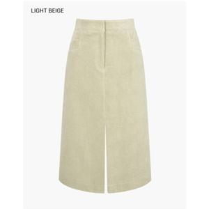 [나이스클랍] N234MWSA15 밴딩 슬릿 코듀로이 스커트