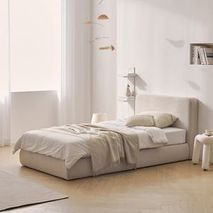 나무뜰 알레 패브릭 침대+유로탑 포켓 매트리스 SS CNS518C (착불)