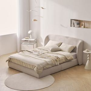 나무뜰 알로 패브릭 침대+9존 유로탑 포켓 매트리스 K CNS514C (착불)