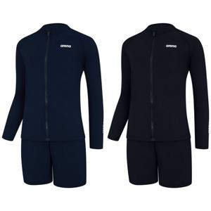 [아레나]인스파이어 주니어 레저 집업 래쉬가드 세트 A4BB1BS82-JD