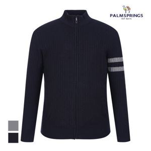 [팜스프링스]남성 언발배색라인 집업가디건_SKCM243309