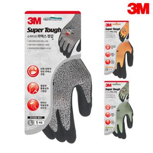3M슈퍼터프 라텍스장갑_천연라텍스코팅의 건강장갑/안전장갑/3M장갑/슈퍼터프장갑