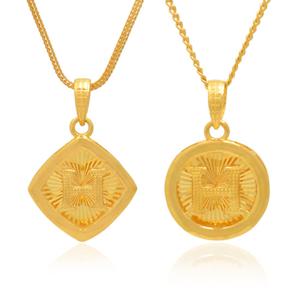 [골드모아] 여자 순금 목걸이 22.5g [알파벳H 컷팅]