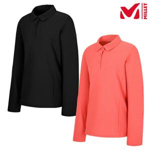 [밀레 (행사)]여성 간절기 긴팔 LD 보네트 카라 티셔츠_MVTFT821