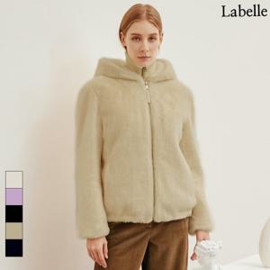 [라벨르][라벨르] FAUX밍크 퍼 후드 자켓 4종택1_LB105JK-1_N