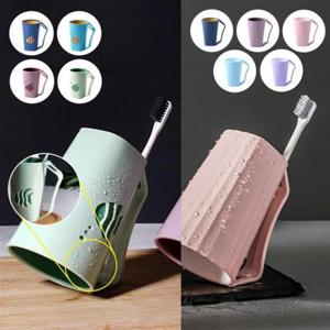 깨지지않는 파스텔 듀얼컬러 거꾸로양치컵 4color 칫솔꽂이 개인