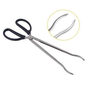 [프로셀러] 톱니 집게형 스텐 숯집게-약37.5cm 숯불 불쏘시개